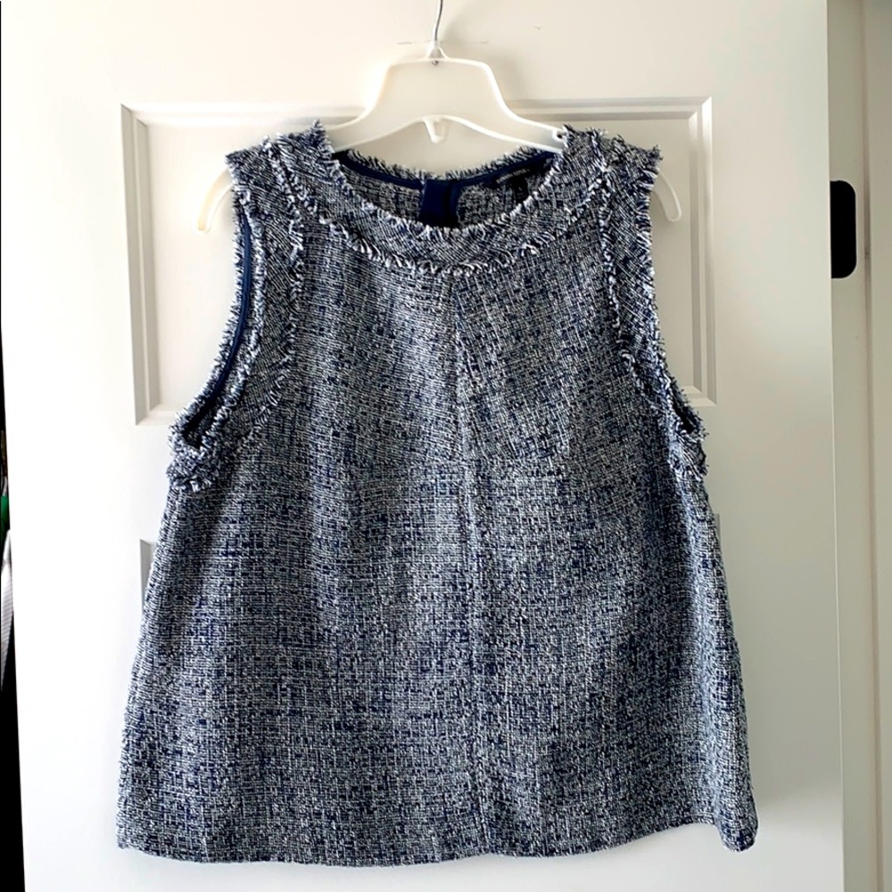 Banana Republic tweed sleeveless top